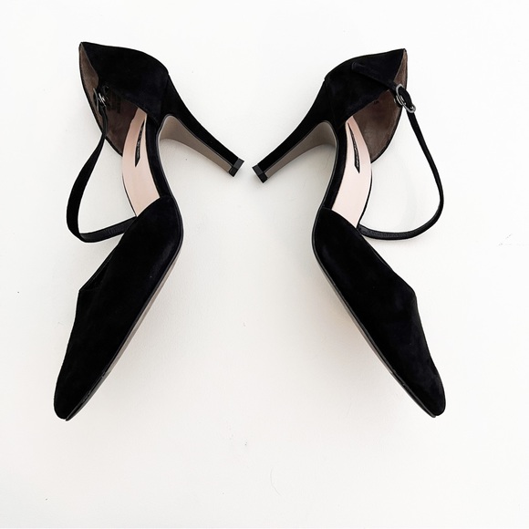 Paul Green Black Suede Womens Valetta d'Orsay Pumps, size 9 - Picture 15 of 16